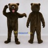 Custom Dark Brown Roaring Bear Mascot Costume Adult Full Body Suit for Sports Events