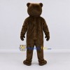 Custom Dark Brown Roaring Bear Mascot Costume Adult Full Body Suit for Sports Events