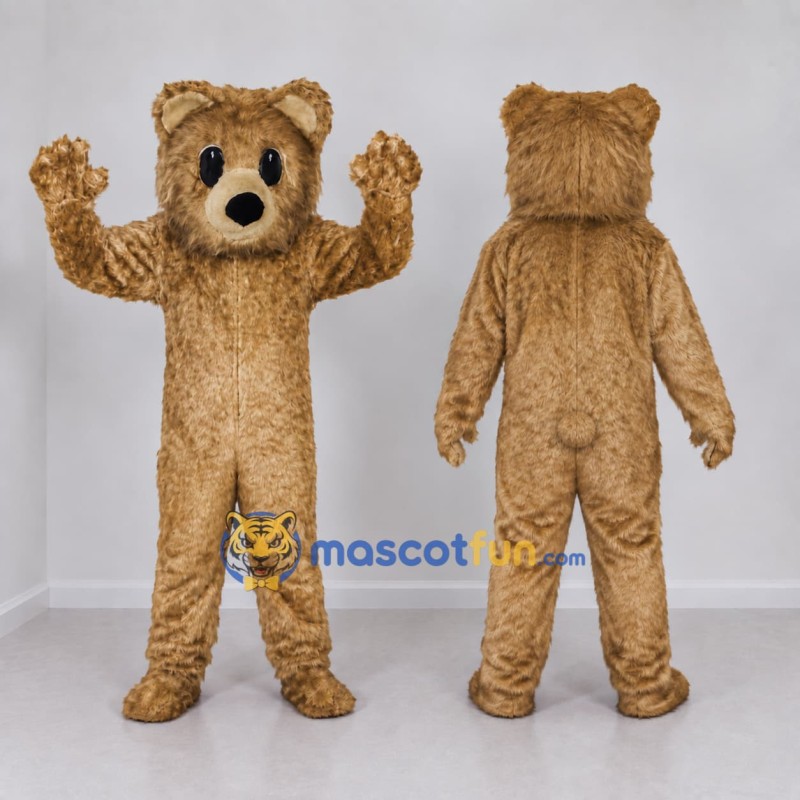 Custom Tan Teddy Bear Mascot Costume Adult Full Body Suit for Children's Events Custom Tan Teddy Bear Mascot Costume Adult Full Body Suit for Children's Events