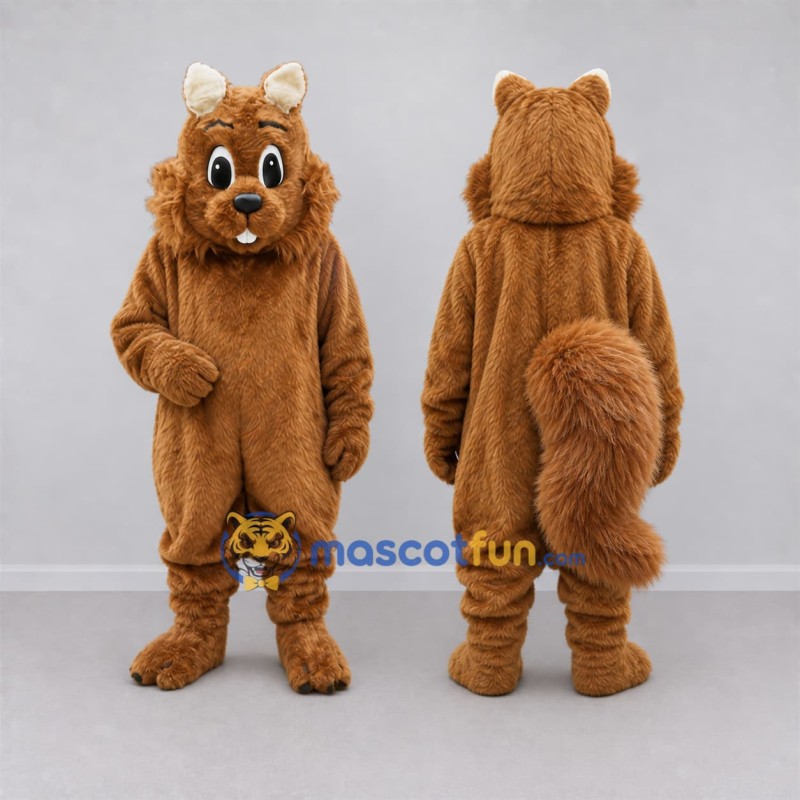 Custom Brown Squirrel Mascot Costume Adult Full Body Suit for Woodland Events