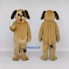 Custom Tan and Black Dog Mascot Costume Adult Full Body Suit for Pet Events Custom Tan and Black Dog Mascot Costume Adult Full Body Suit for Pet Events