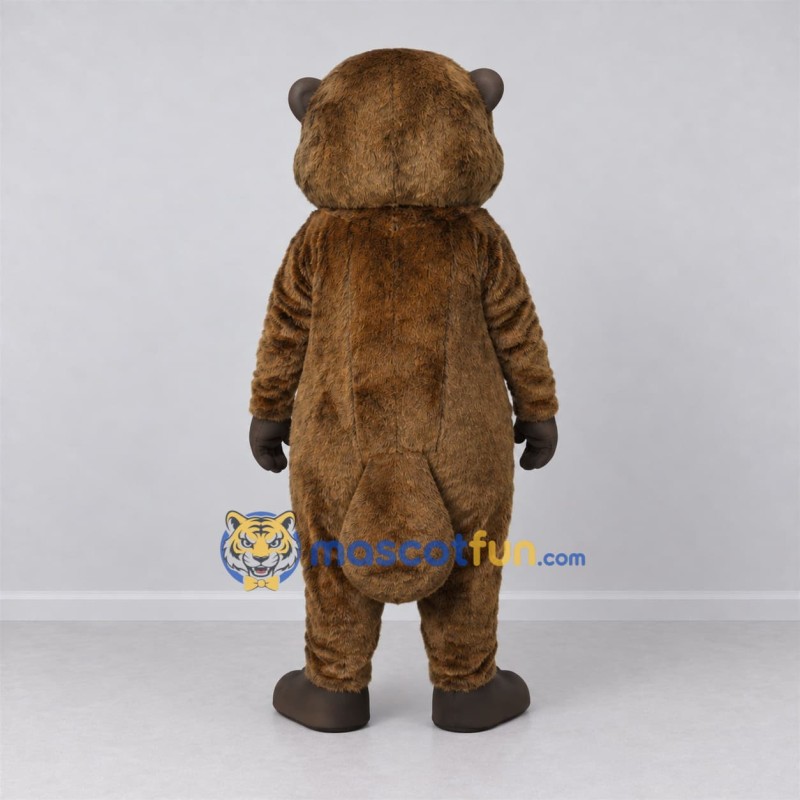 Custom Brown Rodent Mascot Costume Adult Full Body Suit for Woodland Events