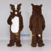 Custom Brown and White Dog Mascot Costume Adult Full Body Suit for Pet Events Custom Brown and White Dog Mascot Costume Adult Full Body Suit for Pet Events