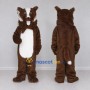Custom Brown and White Dog Mascot Costume Adult Full Body Suit for Pet Events