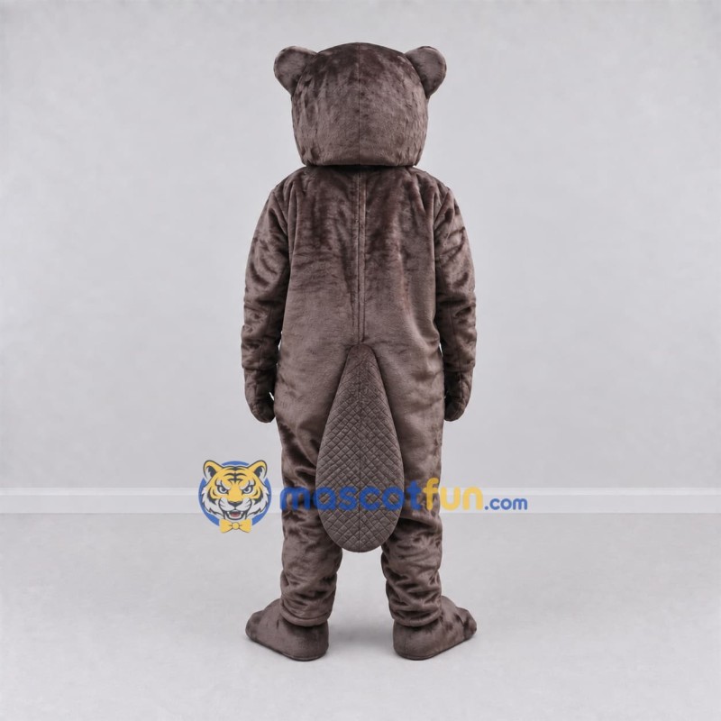 Custom Gray Brown Beaver Mascot Costume Adult Full Body Suit for School Events Custom Gray Brown Beaver Mascot Costume Adult Full Body Suit for School Events