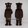Custom Dark Brown Beaver Mascot Costume Adult Full Body Suit for School Events