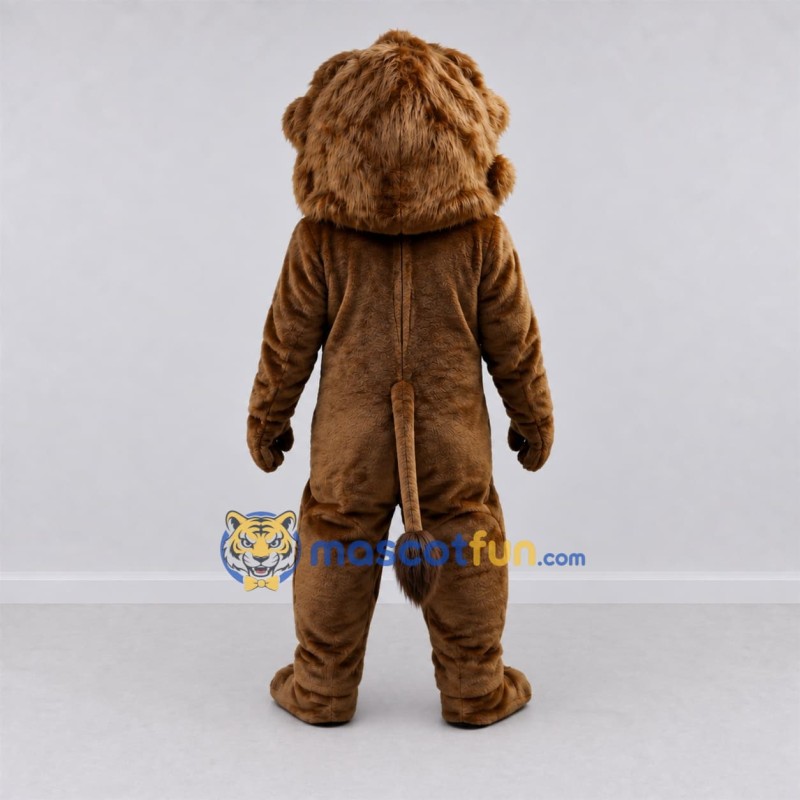 Custom Brown Lion Mascot Costume Adult Full Body Suit for Sports Events Custom Brown Lion Mascot Costume Adult Full Body Suit for Sports Events