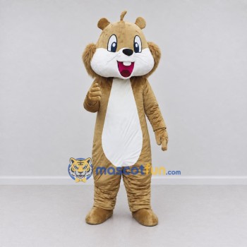 Custom Tan and White Squirrel Mascot Costume Adult Full Body Suit for Woodland Events