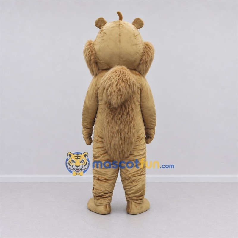 Custom Tan and White Squirrel Mascot Costume Adult Full Body Suit for Woodland Events Custom Tan and White Squirrel Mascot Costume Adult Full Body Suit for Woodland Events