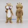 Custom Tan and White Squirrel Mascot Costume Adult Full Body Suit for Woodland Events