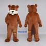 Custom Brown and White Beaver Mascot Costume Adult Full Body Suit for School Events