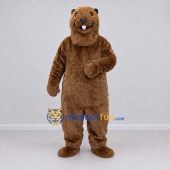 Custom Brown Beaver Mascot Costume Adult Full Body Suit for Woodland Events Custom Brown Beaver Mascot Costume Adult Full Body Suit for Woodland Events