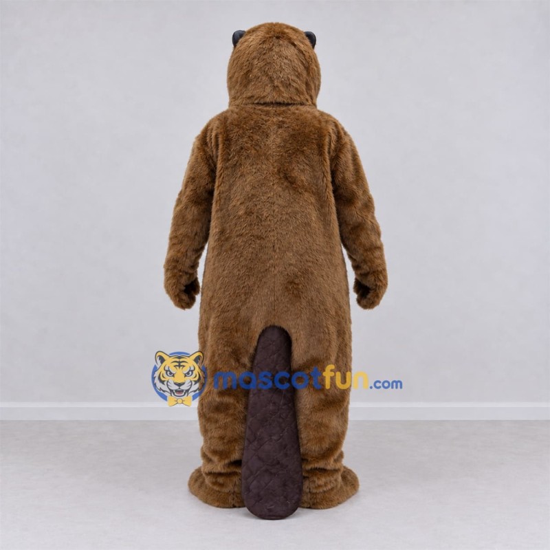 Custom Brown Beaver Mascot Costume Adult Full Body Suit for Woodland Events