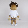 Custom Tan and White Scientist Elephant Mascot Costume Adult Full Body Suit for Science Events Custom Tan and White Scientist Elephant Mascot Costume Adult Full Body Suit for Science Events