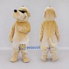 Custom Cream Dog with Sunglasses Mascot Costume Adult Full Body Suit for Pet Events