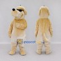 Custom Cream Dog with Sunglasses Mascot Costume Adult Full Body Suit for Pet Events