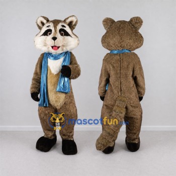 Custom Gray Brown and White Raccoon Mascot Costume Adult Full Body Suit for Woodland Events