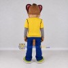 Custom Brown Yellow and Blue Mouse Mascot Costume Adult Full Body Suit for Children's Events