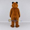 Custom Brown and Cream Bear with Bow Tie Mascot Costume Adult Full Body Suit for Children's Events Custom Brown and Cream Bear with Bow Tie Mascot Costume Adult Full Body Suit for Children's Events