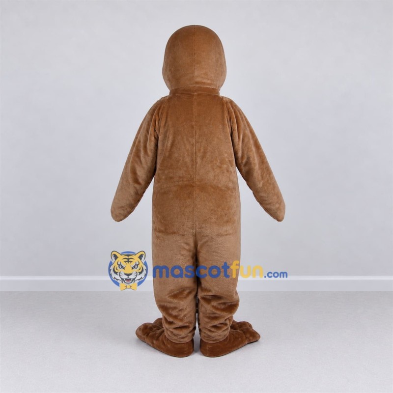 Custom Brown Seal Mascot Costume Adult Full Body Suit for Ocean Events Custom Brown Seal Mascot Costume Adult Full Body Suit for Ocean Events