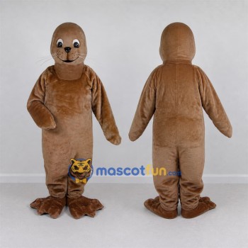 Custom Brown Seal Mascot Costume Adult Full Body Suit for Ocean Events