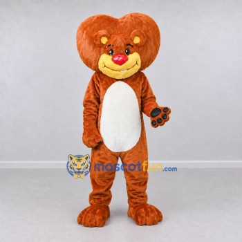 Custom Orange and White Lion Mascot Costume Adult Full Body Suit for Children's Events Custom Orange and White Lion Mascot Costume Adult Full Body Suit for Children's Events