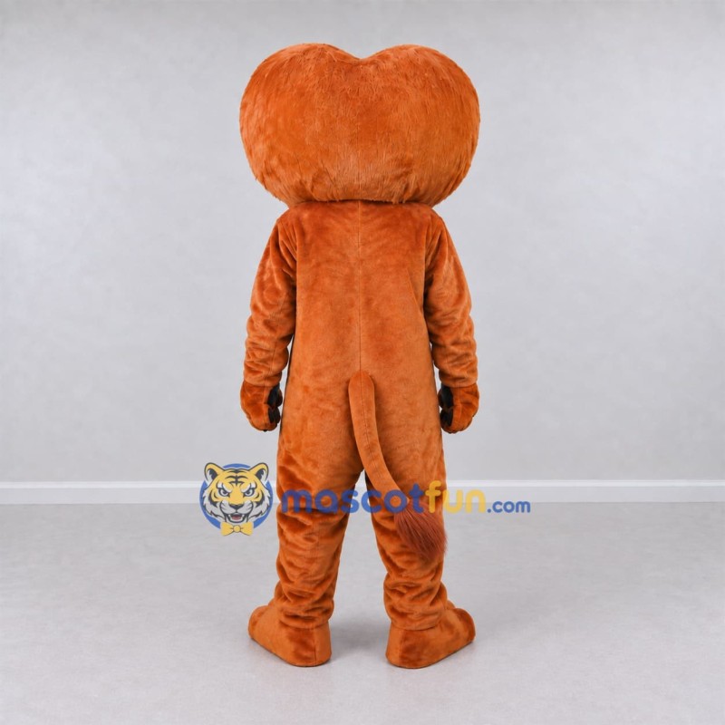 Custom Orange and White Lion Mascot Costume Adult Full Body Suit for Children's Events Custom Orange and White Lion Mascot Costume Adult Full Body Suit for Children's Events