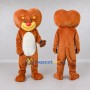 Custom Orange and White Lion Mascot Costume Adult Full Body Suit for Children's Events