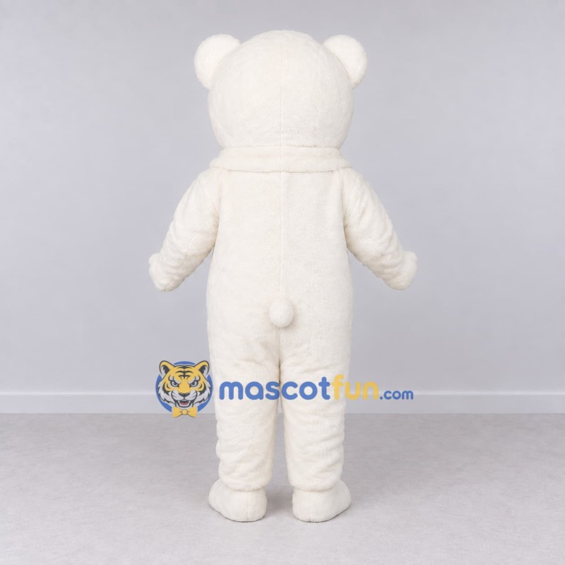 Custom White Polar Bear Mascot Costume Adult Full Body Suit for Winter Events Custom White Polar Bear Mascot Costume Adult Full Body Suit for Winter Events