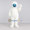 Custom White and Blue Yeti Mascot Costume Adult Full Body Suit for Winter Events Custom White and Blue Yeti Mascot Costume Adult Full Body Suit for Winter Events