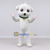 Custom White Puppy Mascot Costume Adult Full Body Suit for Pet Events Custom White Puppy Mascot Costume Adult Full Body Suit for Pet Events