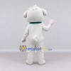 Custom White Puppy Mascot Costume Adult Full Body Suit for Pet Events Custom White Puppy Mascot Costume Adult Full Body Suit for Pet Events