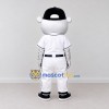 Custom White and Black Baseball Bear Mascot Costume Adult Full Body Suit for Sports Events Custom White and Black Baseball Bear Mascot Costume Adult Full Body Suit for Sports Events
