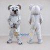 Custom Gray and White Koala Mascot Costume Adult Full Body Suit for Wildlife Events
