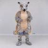Custom Gray and Tan Armadillo Mascot Costume Adult Full Body Suit for Wildlife Events