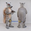 Custom Gray and Tan Armadillo Mascot Costume Adult Full Body Suit for Wildlife Events