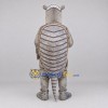 Custom Gray and Tan Armadillo Mascot Costume Adult Full Body Suit for Wildlife Events
