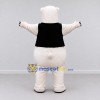 Custom White and Black Polar Bear in Vest Mascot Costume Adult Full Body Suit for Winter Events Custom White and Black Polar Bear in Vest Mascot Costume Adult Full Body Suit for Winter Events