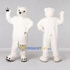 Custom White Polar Bear Mascot Costume Adult Full Body Suit for Winter Events Custom White Polar Bear Mascot Costume Adult Full Body Suit for Winter Events