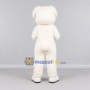 Custom White and Red Lop-Eared Rabbit with Heart Mascot Costume Adult Full Body Suit for Valentine's Events Custom White and Red Lop-Eared Rabbit with Heart Mascot Costume Adult Full Body Suit for Valentine's Events