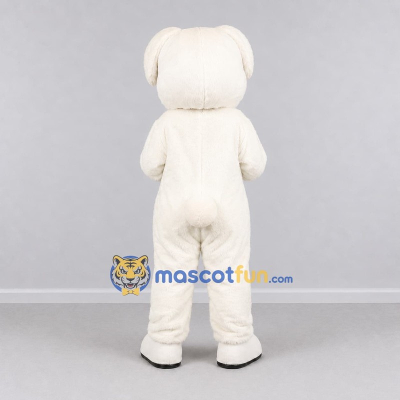 Custom White and Red Lop-Eared Rabbit with Heart Mascot Costume Adult Full Body Suit for Valentine's Events Custom White and Red Lop-Eared Rabbit with Heart Mascot Costume Adult Full Body Suit for Valentine's Events