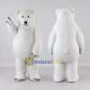 Custom White Polar Bear Mascot Costume Adult Full Body Suit for Winter Events Custom White Polar Bear Mascot Costume Adult Full Body Suit for Winter Events