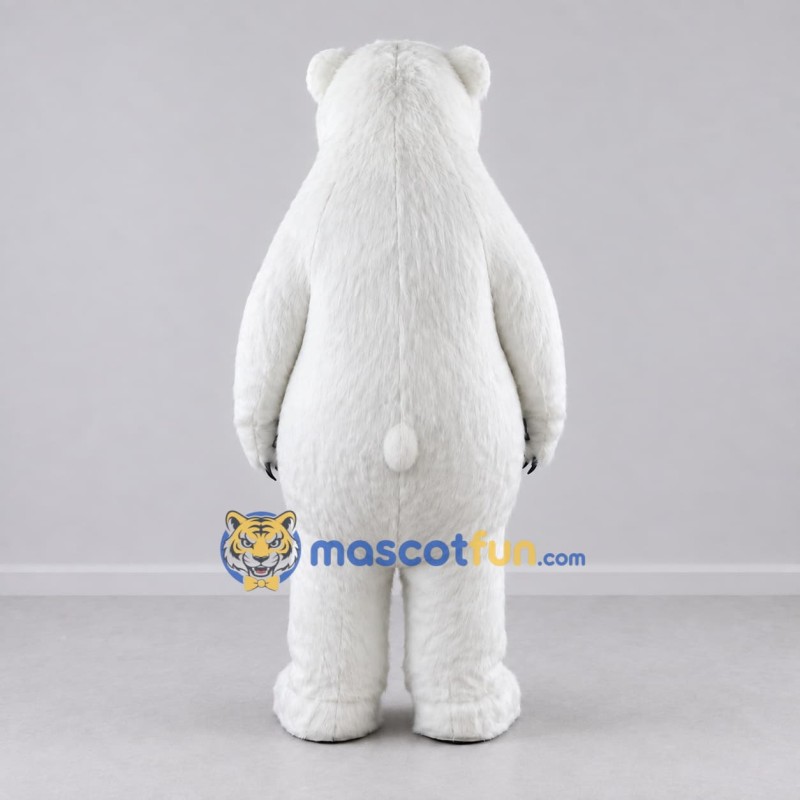 Custom White Polar Bear Mascot Costume Adult Full Body Suit for Winter Events Custom White Polar Bear Mascot Costume Adult Full Body Suit for Winter Events