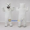 Custom White Roaring Polar Bear Mascot Costume Adult Full Body Suit for Sports Events Custom White Roaring Polar Bear Mascot Costume Adult Full Body Suit for Sports Events