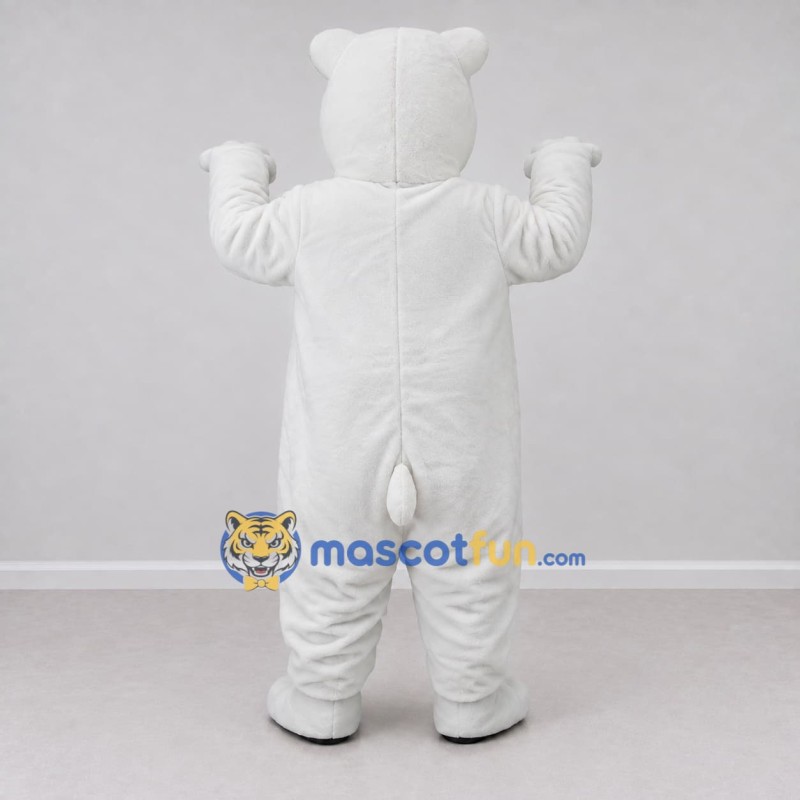 Custom White Roaring Polar Bear Mascot Costume Adult Full Body Suit for Sports Events Custom White Roaring Polar Bear Mascot Costume Adult Full Body Suit for Sports Events