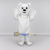 Custom White Polar Bear Mascot Costume Adult Full Body Suit for Winter Events Custom White Polar Bear Mascot Costume Adult Full Body Suit for Winter Events