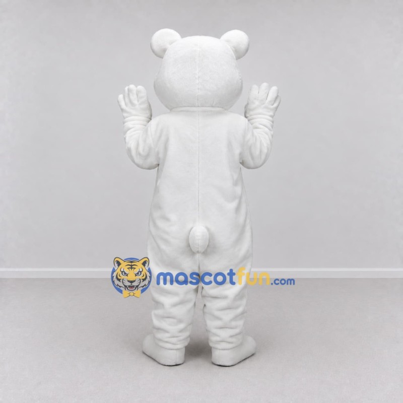 Custom White Polar Bear Mascot Costume Adult Full Body Suit for Winter Events Custom White Polar Bear Mascot Costume Adult Full Body Suit for Winter Events