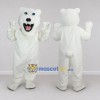 Custom White Roaring Polar Bear Mascot Costume Adult Full Body Suit for Sports Events Custom White Roaring Polar Bear Mascot Costume Adult Full Body Suit for Sports Events