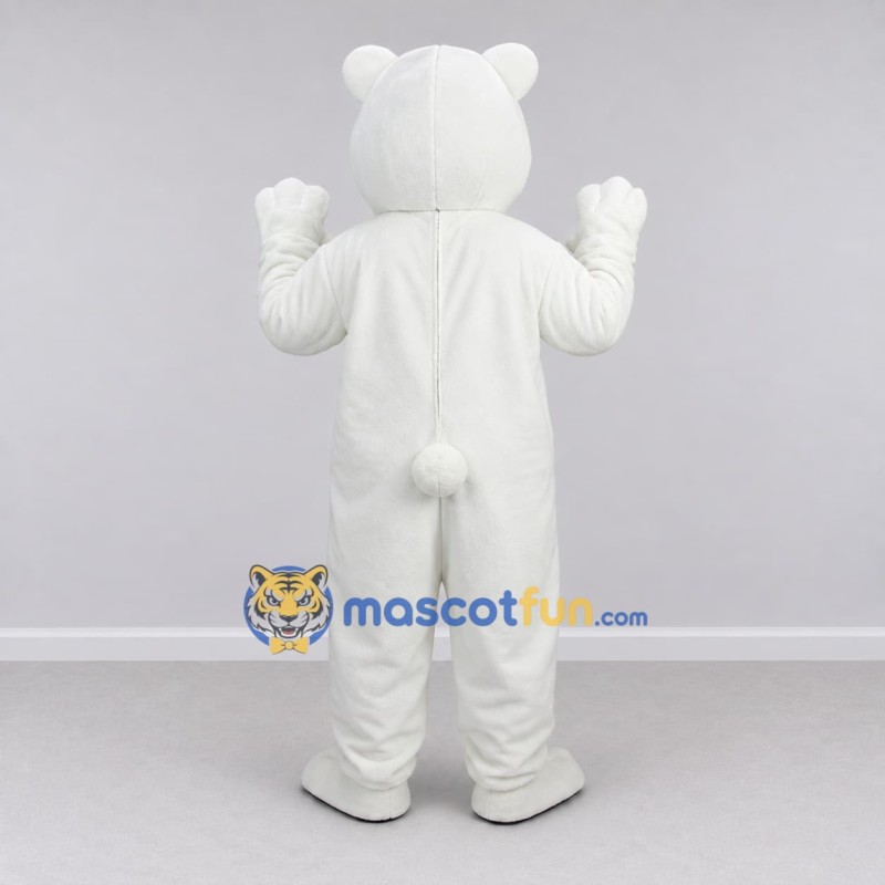 Custom White Roaring Polar Bear Mascot Costume Adult Full Body Suit for Sports Events Custom White Roaring Polar Bear Mascot Costume Adult Full Body Suit for Sports Events