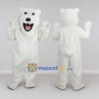 Custom White Roaring Polar Bear Mascot Costume Adult Full Body Suit for Sports Events